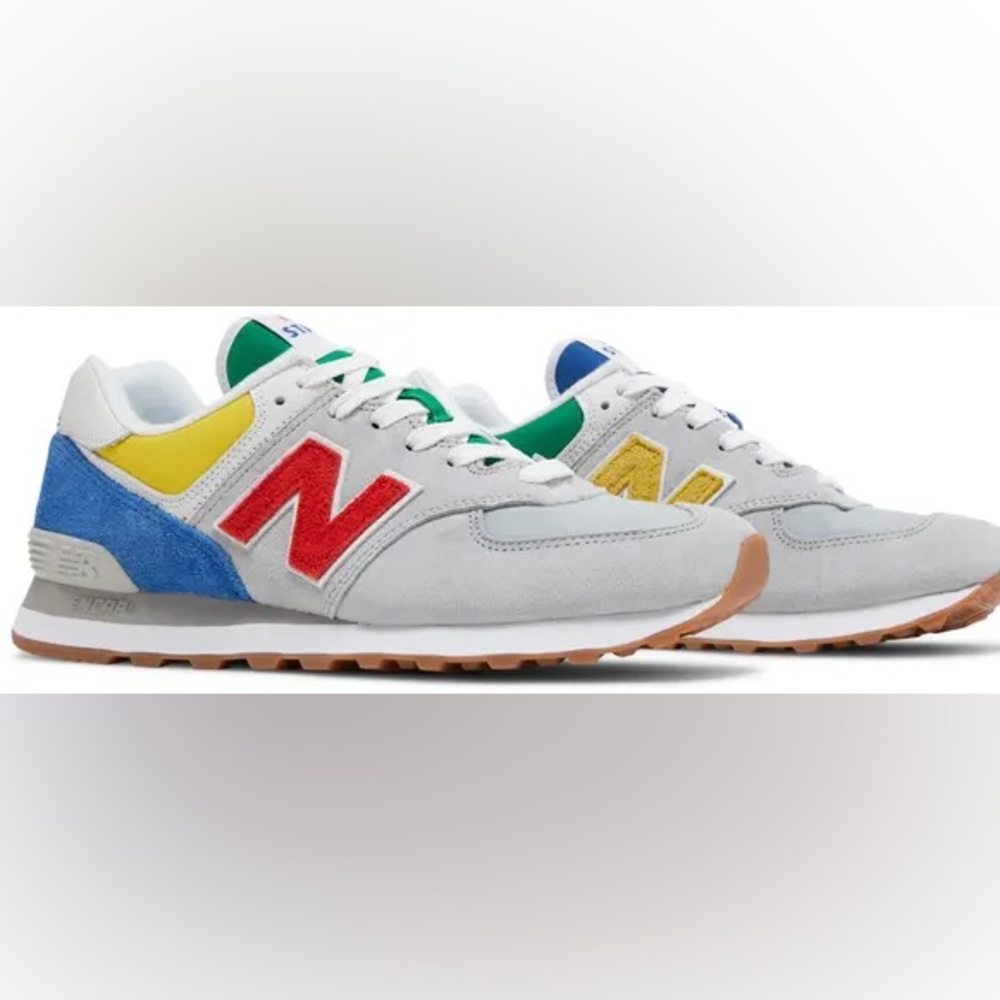 New Balance x STAUD 2021 574 'Rain Cloud Team Red'